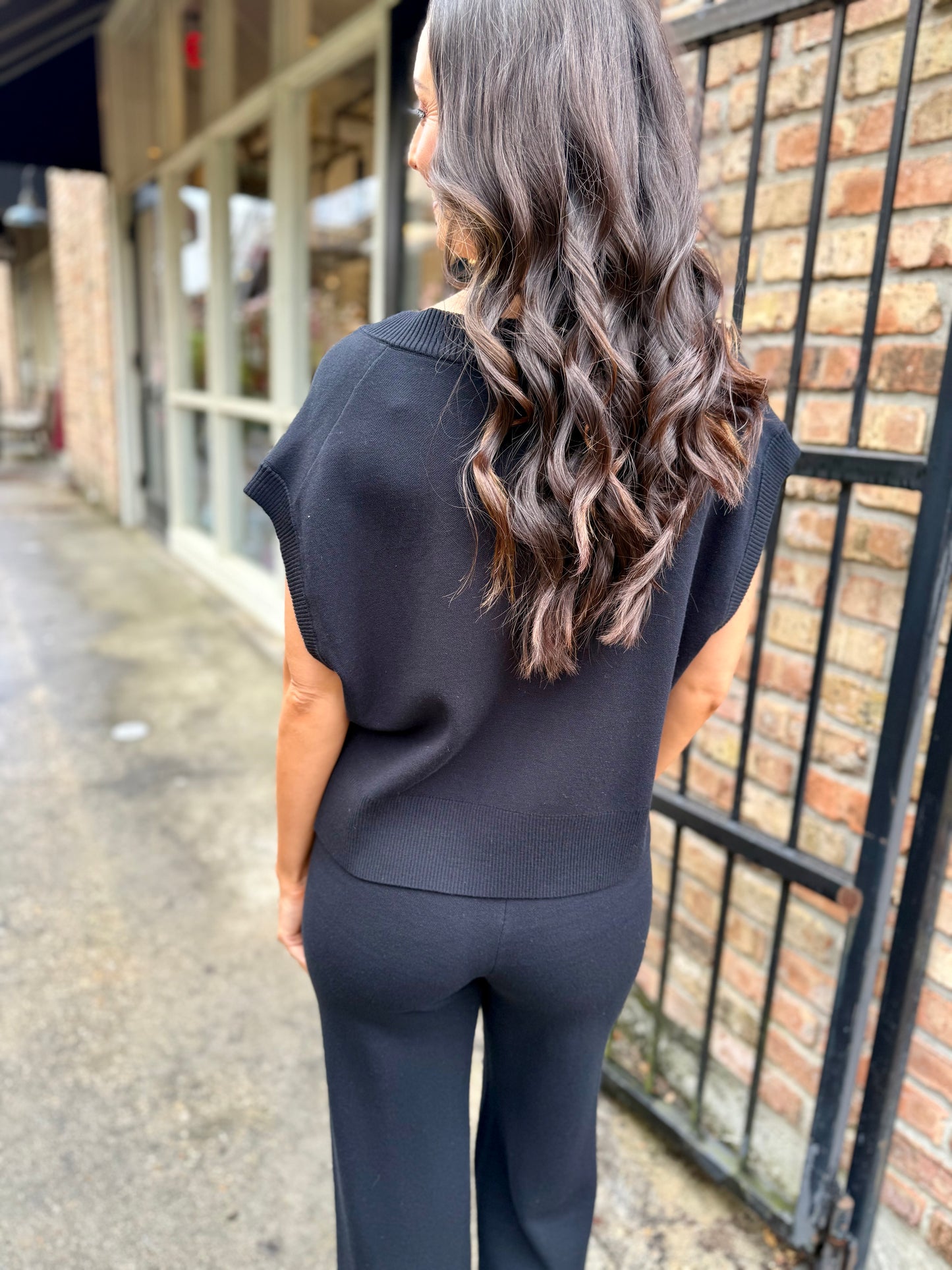 Stacey Knit Pants- Black