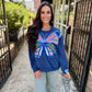 Queen Patchwork Butterfly Sweatshirt