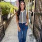 Manon Stripe Sweater Vest