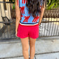 Saffron Muse Shorts- Red