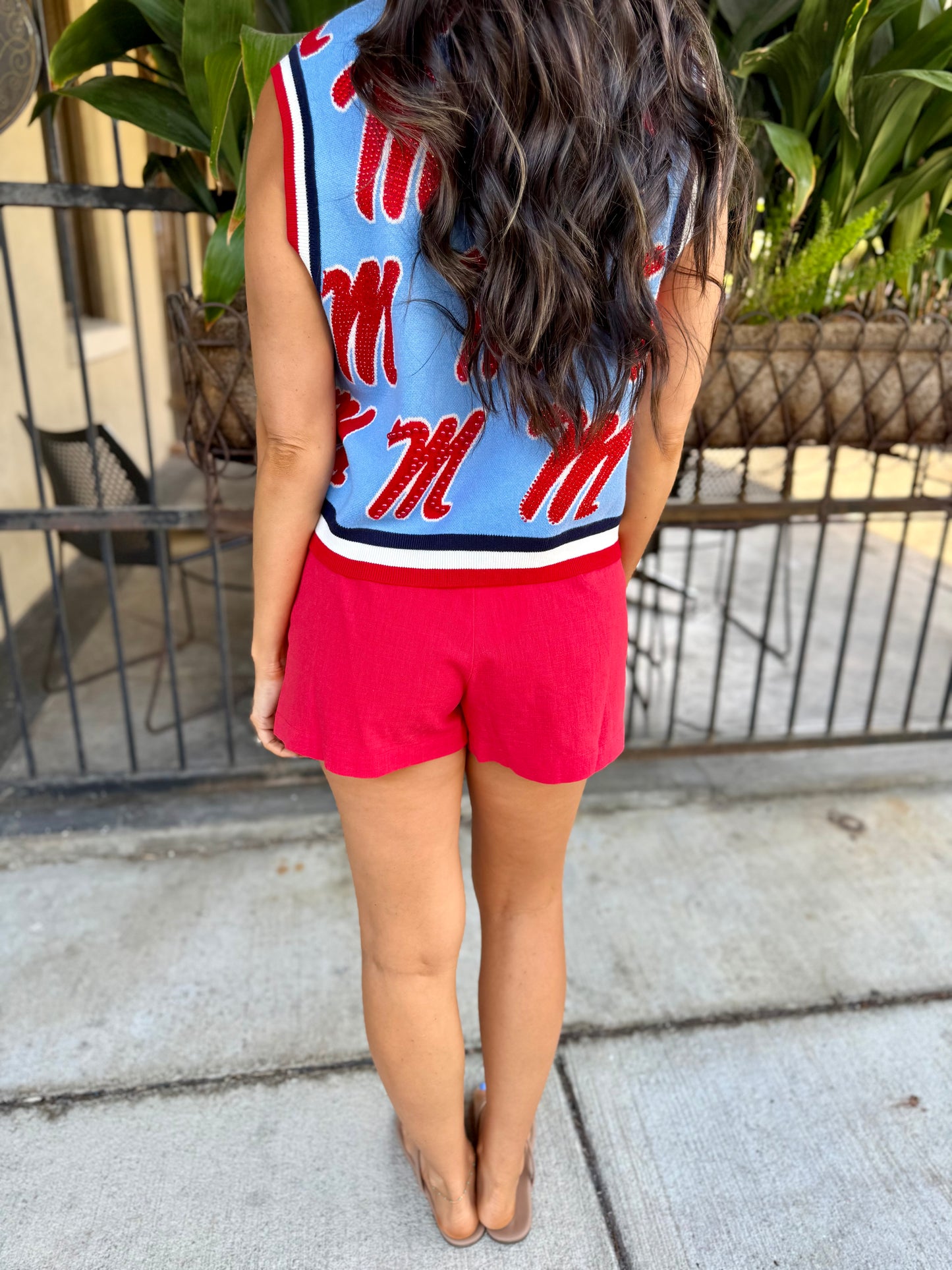 Saffron Muse Shorts- Red