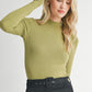 Ronan Crewneck Top- Avocado