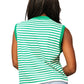 Queen Striped Shamrock Knit Tank