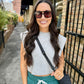 Chill Girl Top- Heather Grey