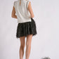 Glamour Edge Rhinestone Tank- White