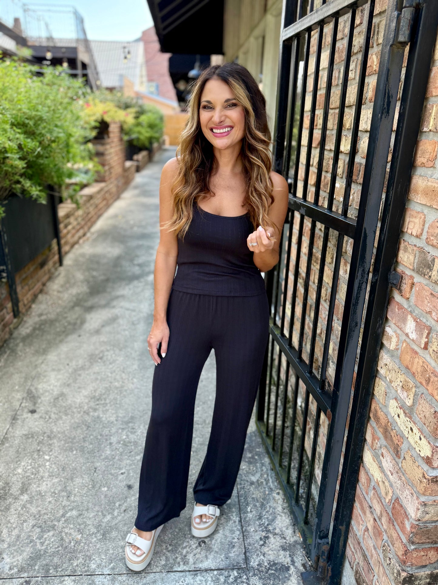 Z Supply Luxe Starry Eyed Pant- Black