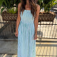 Z Supply Bayside Striped Maxi Dress- Green