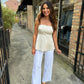 Barbara Strapless Top- Beige