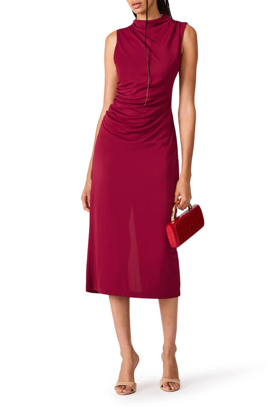 Mo Dress- Beet Red