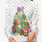 Queen Polka Dot Christmas Tree Sweatshirt