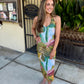 Jaslyn Halter Dress- Marble