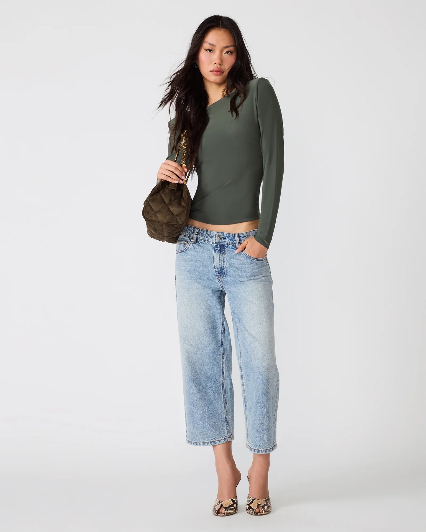 Seline Knit Top- Dark Olive