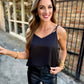 Double Strap Cami- Black