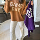Match Game Day Sweater- Purple