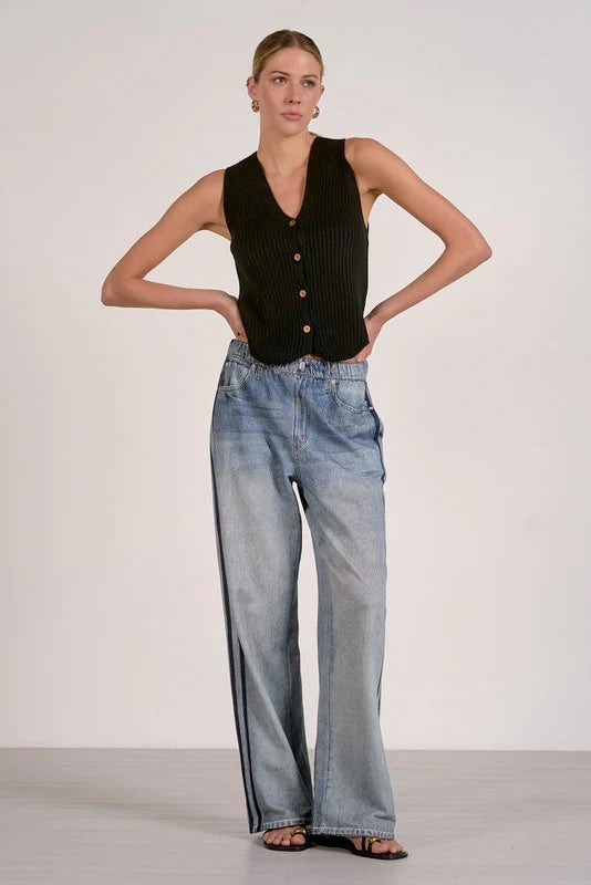 Jojo Denim Track Sweatpants