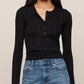 Z Supply Rowena Fine Knit Sweater- Black