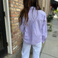 Vonn Button Down Top- Pink/Blue