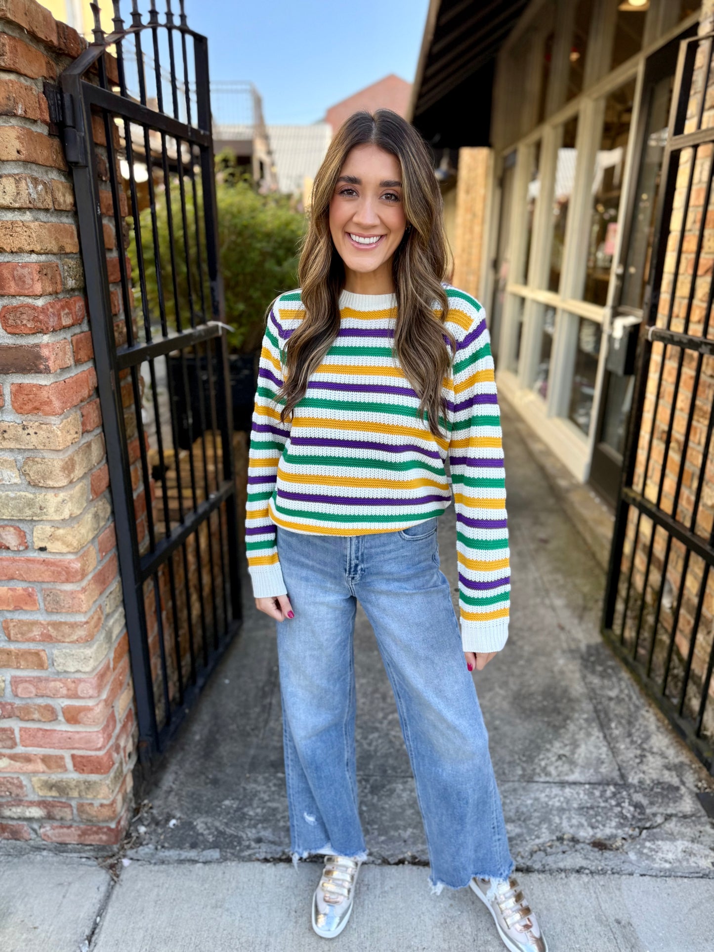 Baronne MG Stripe Sweater