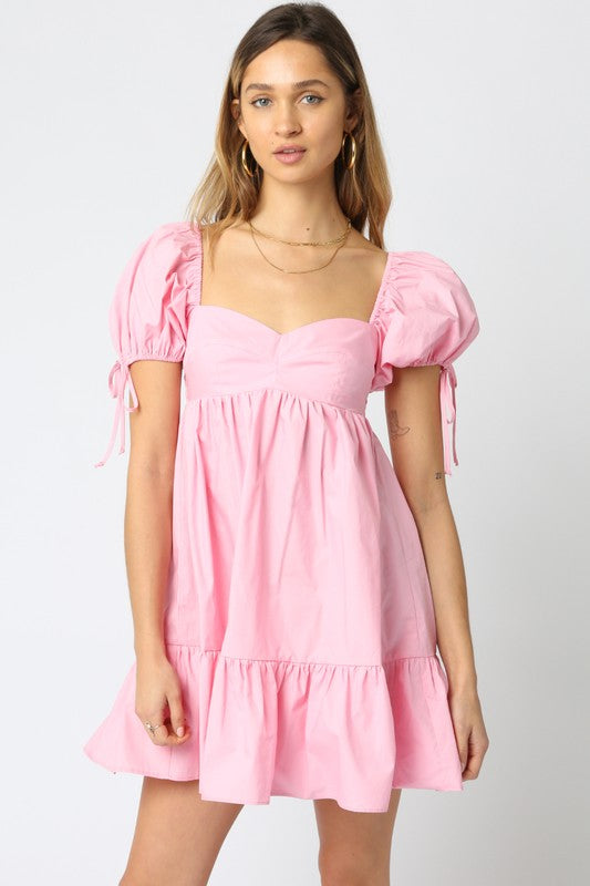 Thibaut Baby Doll Dress- Lt Pink