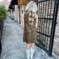 Tiger Print Square Shift Dress