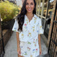 Botanical Skort- Ecru