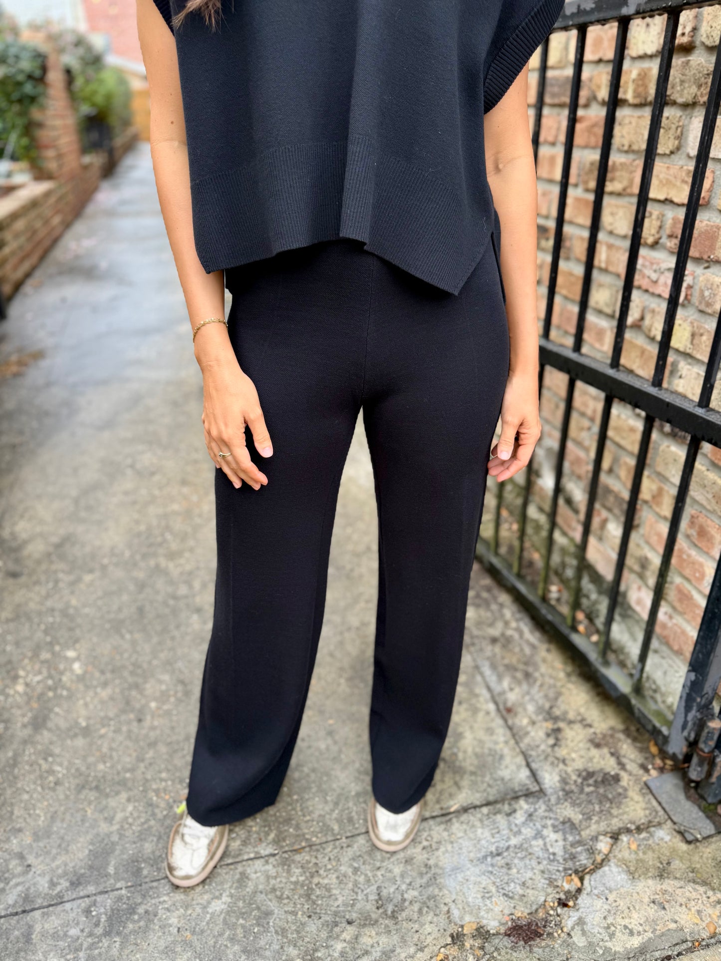 Stacey Knit Pants- Black