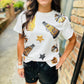 Cheer Top- Black/Gold