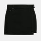 Brightin Denim Skort- Washed Black