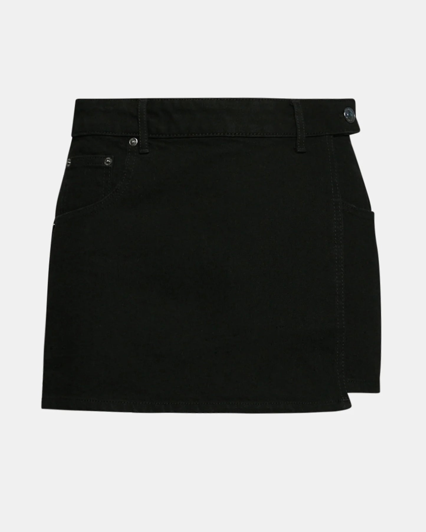Brightin Denim Skort- Washed Black