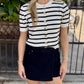 Brightin Denim Skort- Washed Black