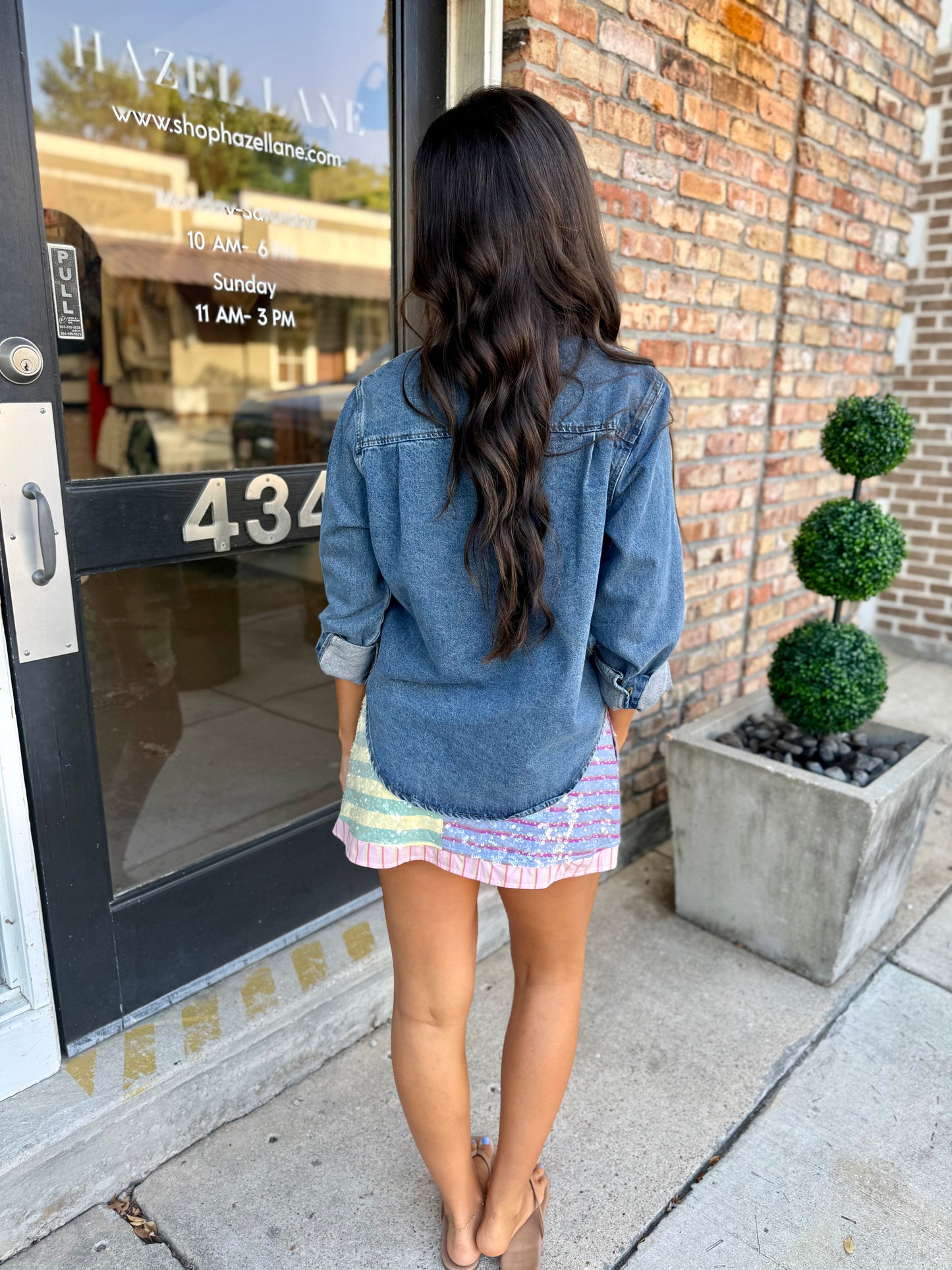 Queen Colorblock Stripe Skort
