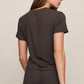 Z Supply Just Right Rib Tee- Cocoa Bean