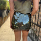 Alula Sequined Mini Skirt- Olive