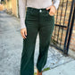 Meg (Evergreen Corduroy) HR Wide Leg Pant