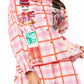 Queen Plaid Nutcracker Button Up Top