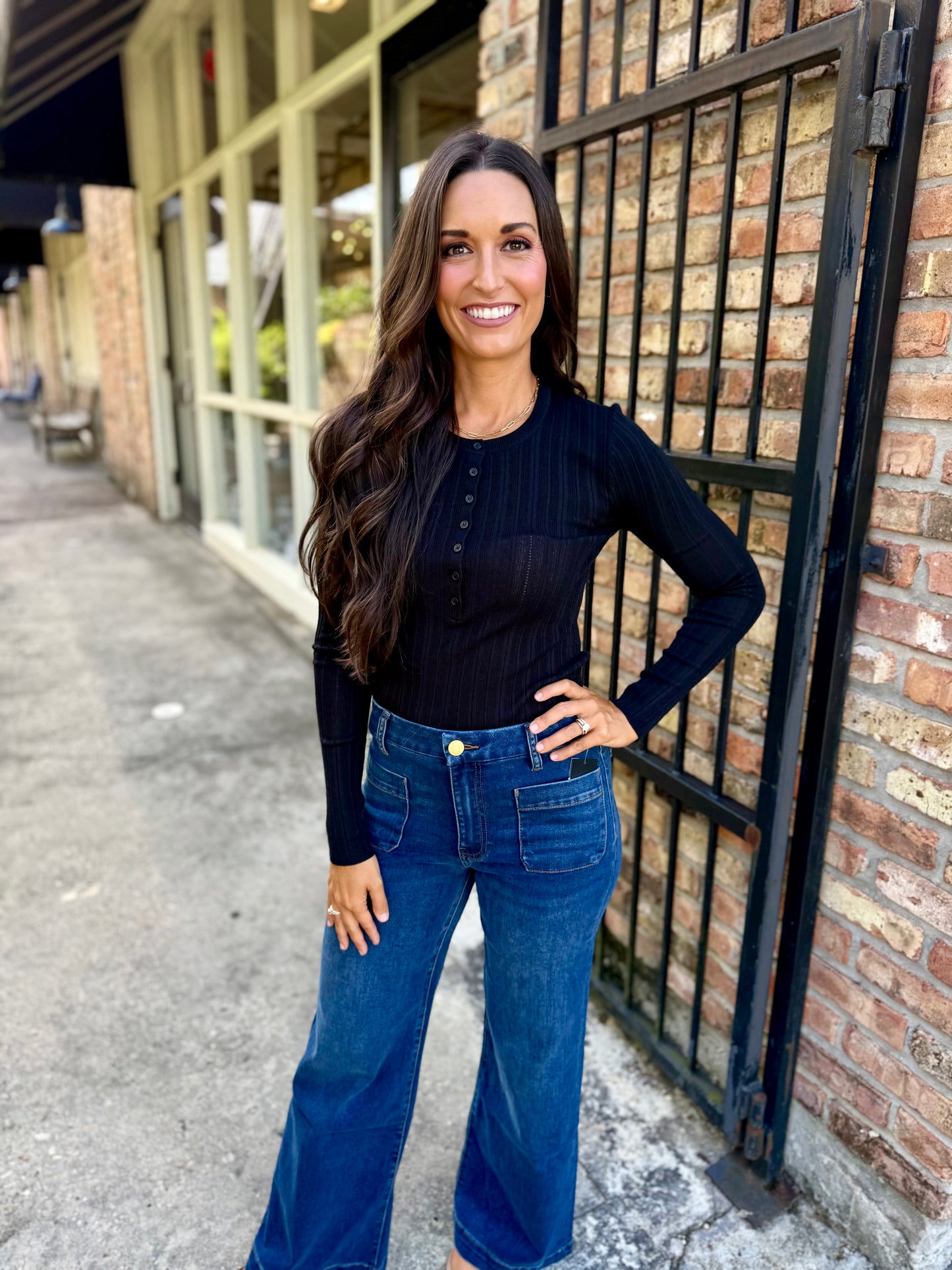 Z Supply Rowena Fine Knit Sweater- Black