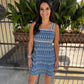 Robbie Embroidered Denim Dress
