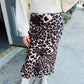 Leopard Mid-Rise Midi Skirt