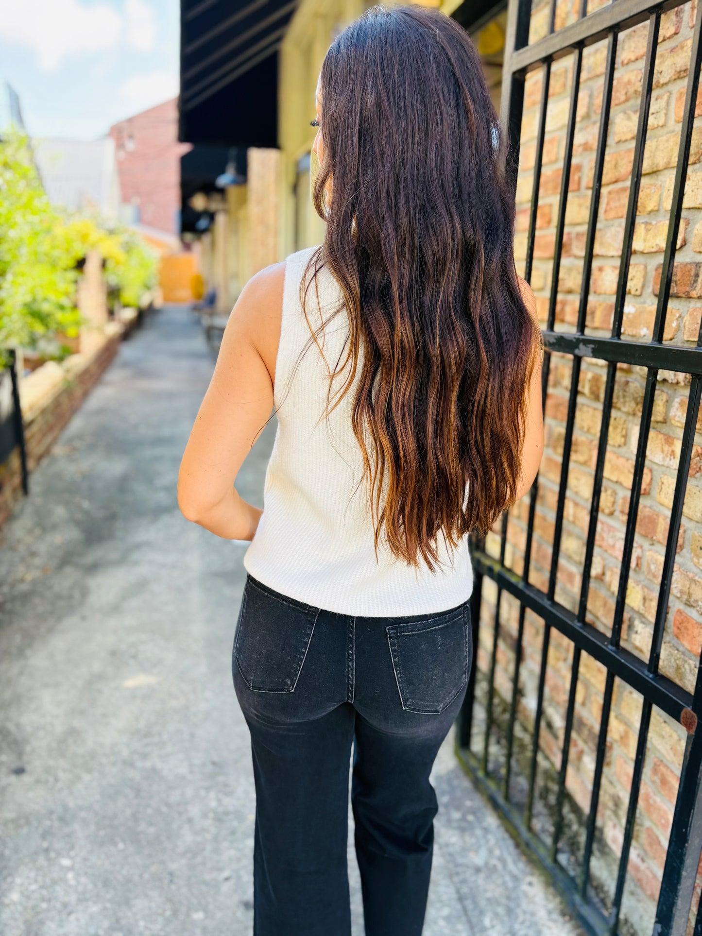 Z Supply Bryce Sweater Vest- Crystal