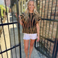 Tiger Boxy Sweater Top