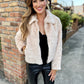 Libby Faux Fur Jacket- Cream