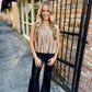 City Daze Top- Taupe