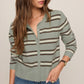 Z Supply Madina Stripe Cardigan- Aqua