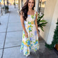 Fresh Cut Maxi Dress- Cream
