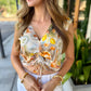 Limoncello Ruched Tank- Sunflower