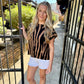 Tiger Boxy Sweater Top