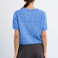 Alexi SS Sweater Top- Blue