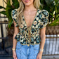 Talia Top- Luxe Trellis