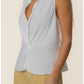 Sara Linen Top- White
