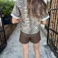 Tiger Boxy Button Denim Top